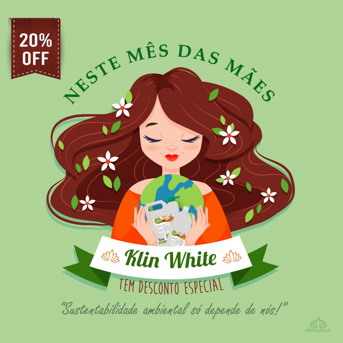 Mês das Mães, linha Klin White Max com 20% de desconto